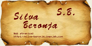 Silva Beronja vizit kartica